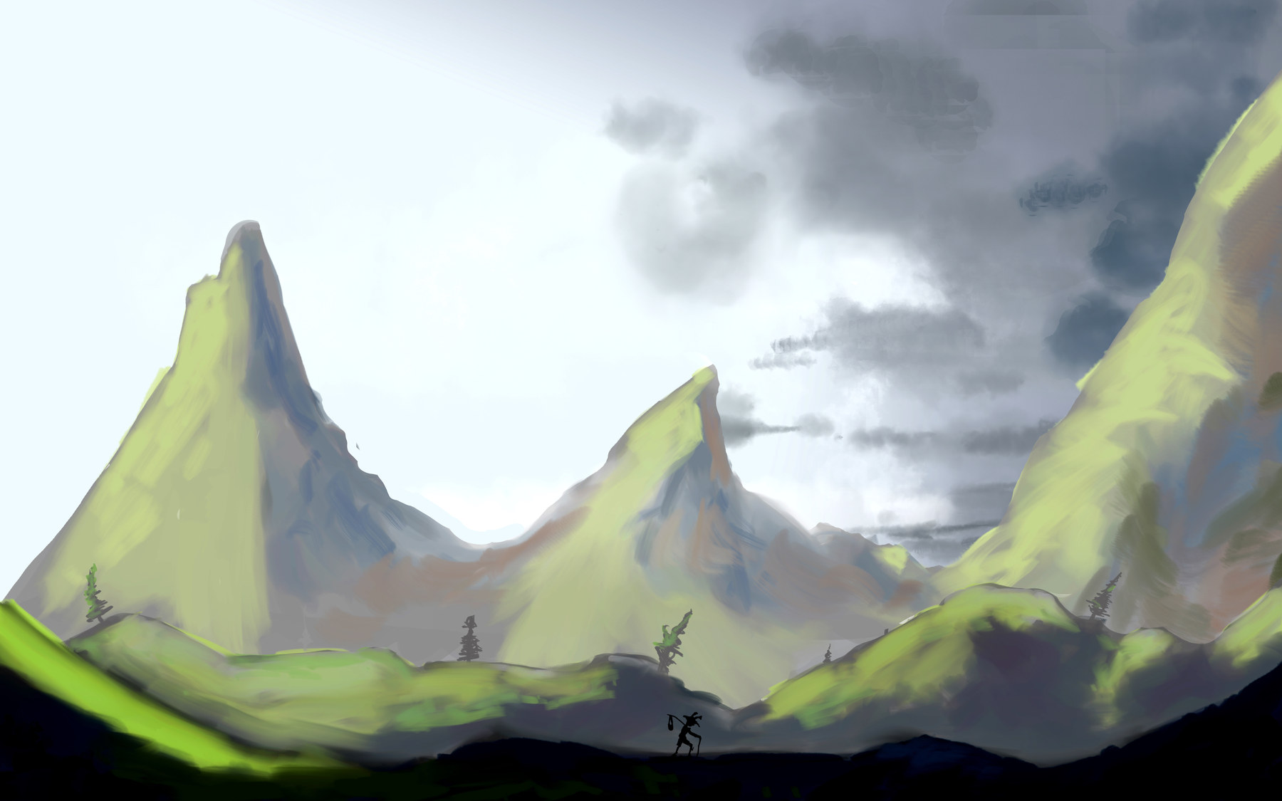 Going Home illustration spread