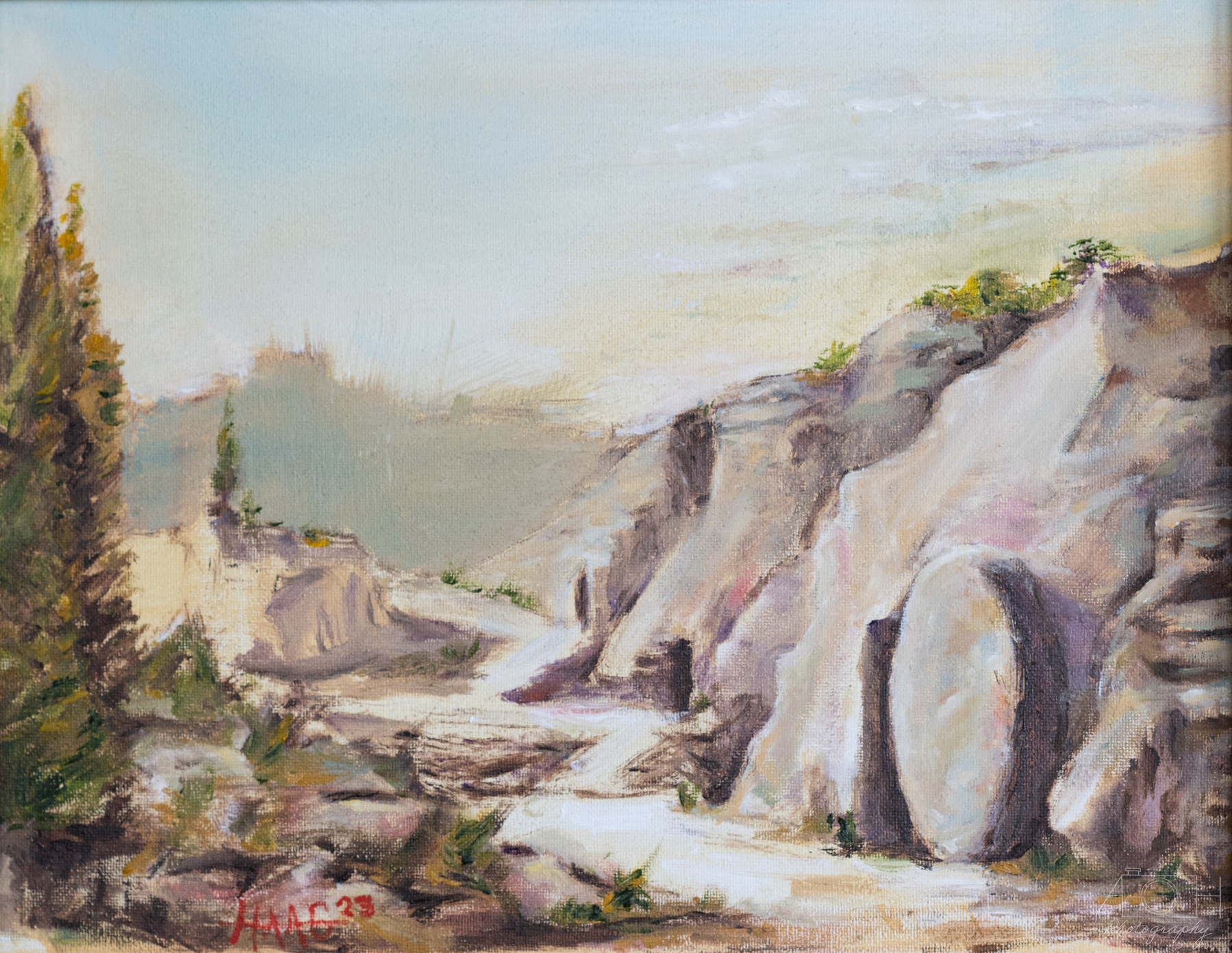 Oil and acrylic painting by Matt Haag