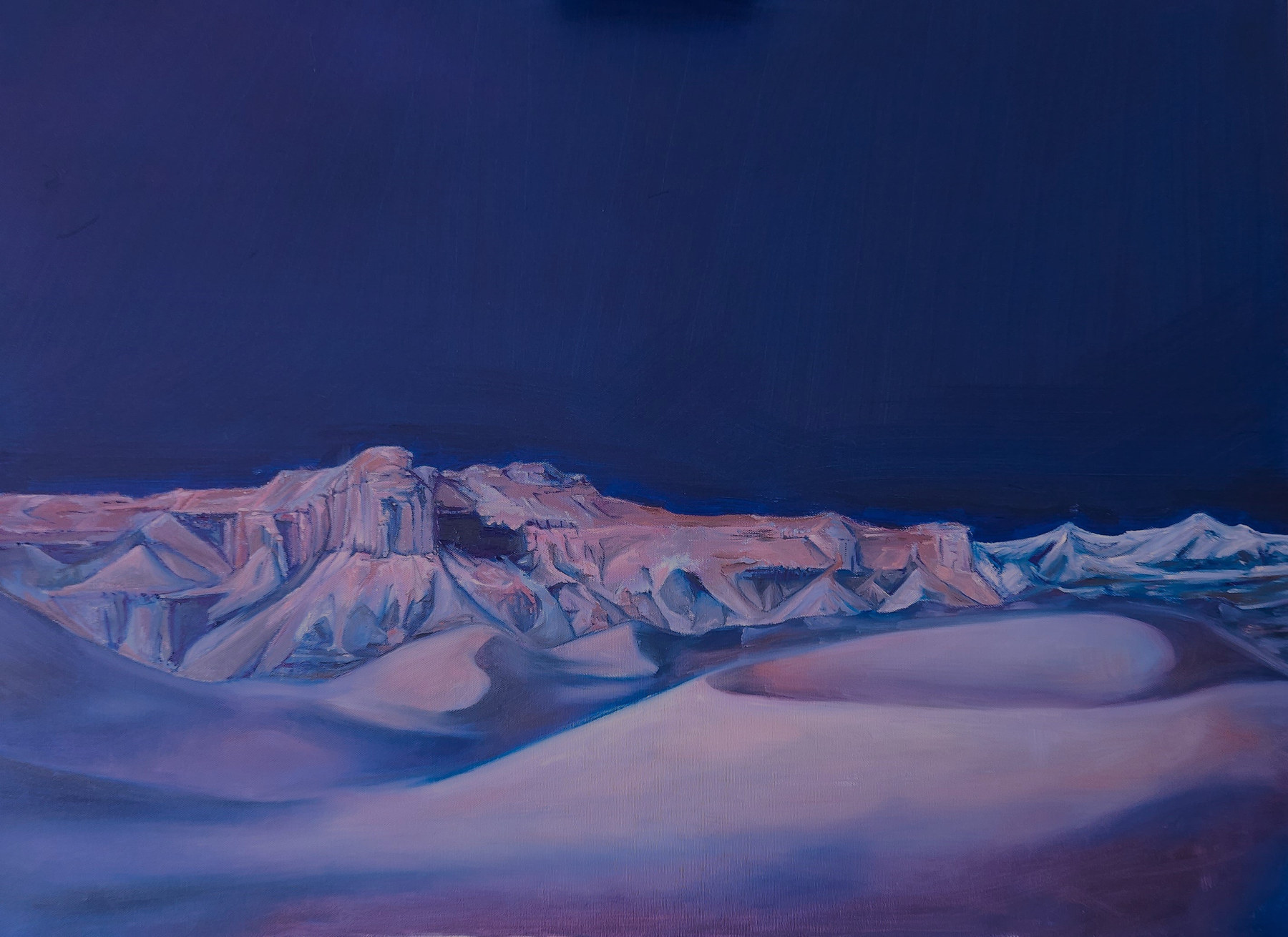Oil and acrylic painting by Matt Haag